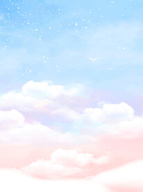 梦幻彩虹天空背景