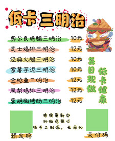 餐饮三明治
