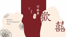 婚礼展板