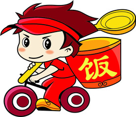 卡通送外卖