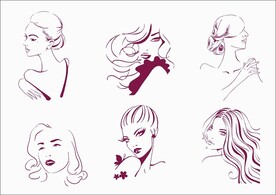美女矢量