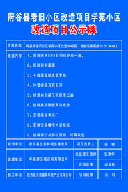 项目公示牌