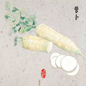 水彩手绘蔬菜餐厅装饰画