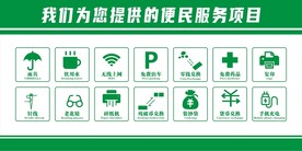 便民服务项目展板
