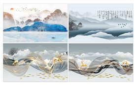 水墨山水画
