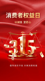 315诚信共赢海报