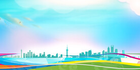 绿色城市背景