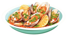 手绘美食