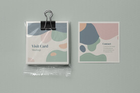 方形卡片便签样机