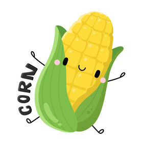 矢量卡通玉米