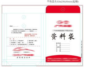 4s店红色简约档案袋