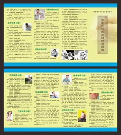 中医九种体质辨识与调养四折页