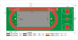 学校操场平面图