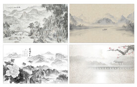 水墨山水画