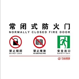 常闭式防火门