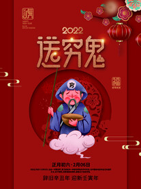 贺新春民俗海报