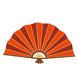 国潮风扇子素材