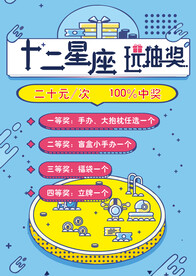 十二星座抽奖海报