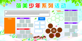 荷美少年系列活动展板