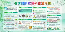 春季健康教育科普宣传栏