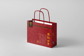 手提袋展开图 图片为效果图