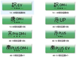 比亚迪车铭牌