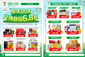 药店春季周年店庆