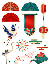 中国风国潮元素素材