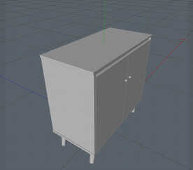 C4D模型 电视柜 