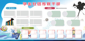 学校社团展板  照片排版   