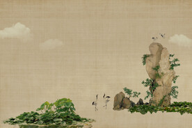 国风工笔国画分层素材 