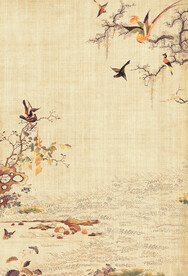 国风工笔国画分层素材 