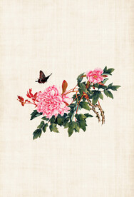 国风工笔国画分层素材 