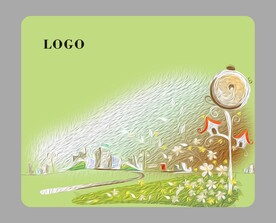 手绘风格鼠标垫图片