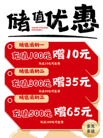 储值优惠