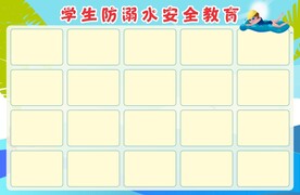 防溺水展板模板