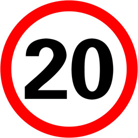 限速20