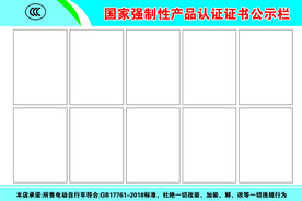 认证证书公示栏