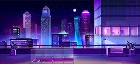 科幻城市剪影