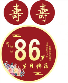 祝寿生日背景