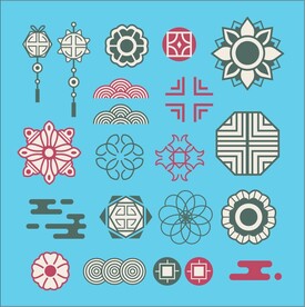           中国风花纹