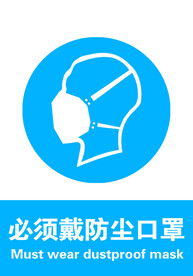 必须佩戴防尘口罩