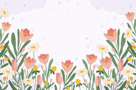 春天花花背景