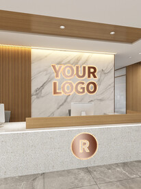前台形象墙logo样机