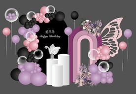 玫红生日宴