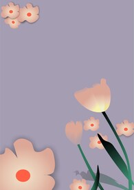紫色背景花朵