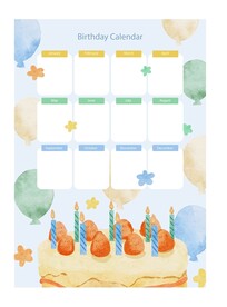 矢量生日海报卡片模版