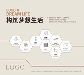 简约展板