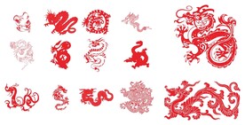 生肖龙矢量素材