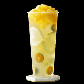 金桔菠萝水果茶